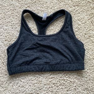 Dark grey Gap medium sports bra